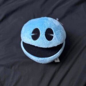 Blue Pac-Man plush with tag